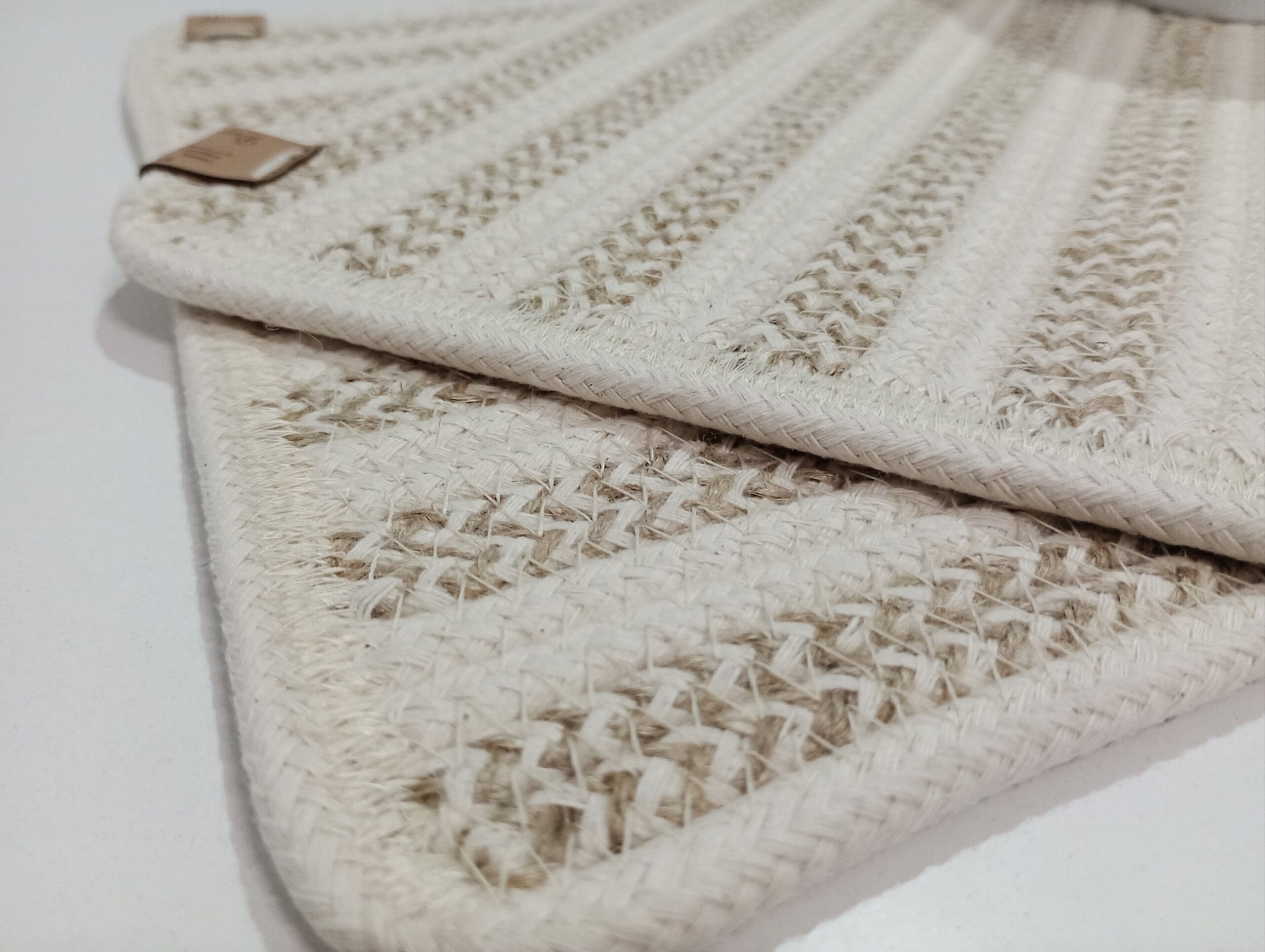 Individual de hilo de soga rectangular
